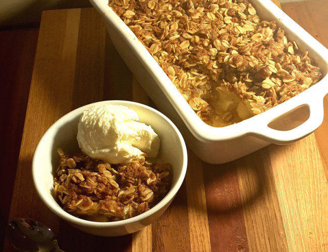 Apple Ginger Crumble