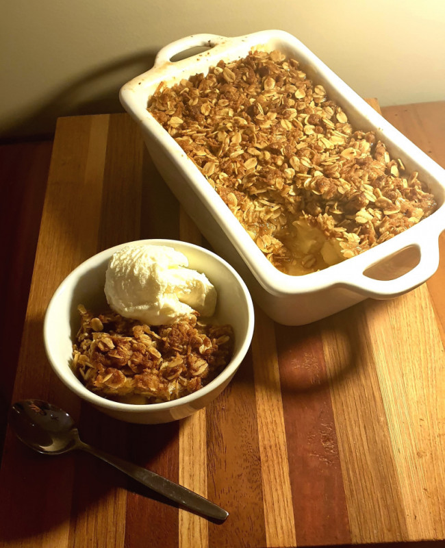 Apple Ginger Crumble