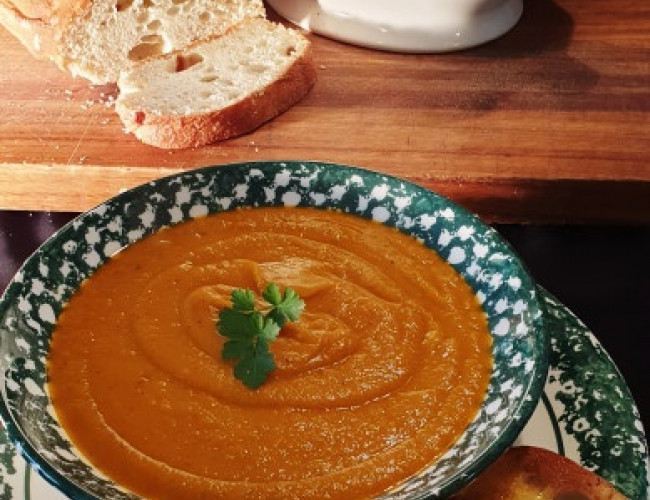 creamy tasty pumpkin soup