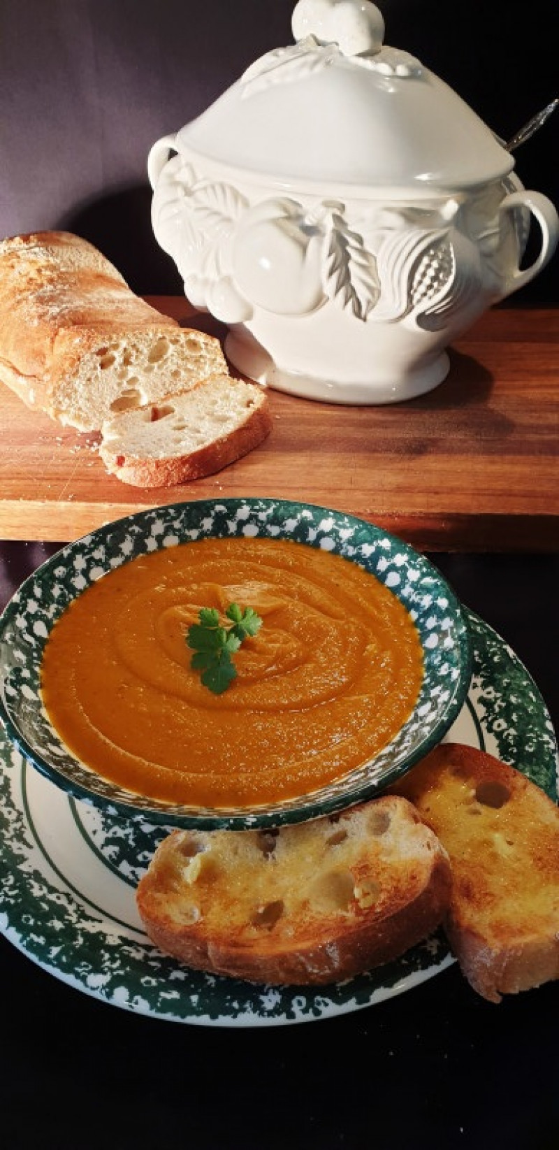 creamy tasty pumpkin soup