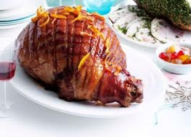 ale glazed ham