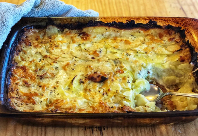 apple potato gratin