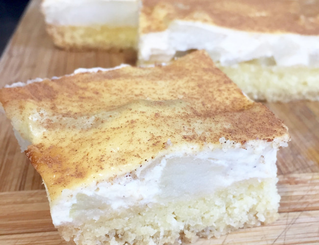 apple sour cream slice