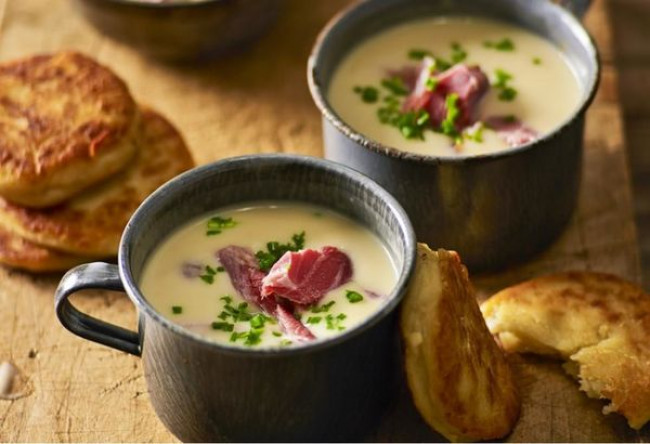 bacon hock leek and potato soup