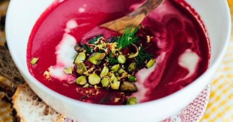 beet parsnip coconut soup