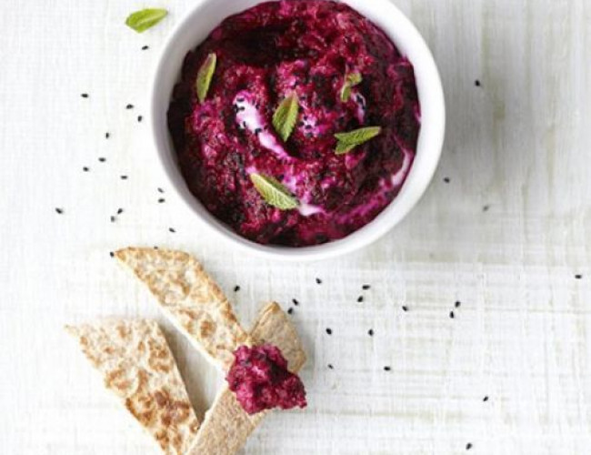 beetroot and mint dip