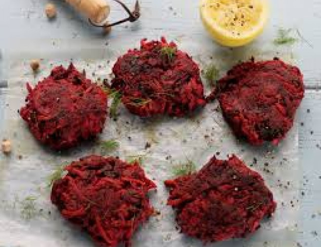 beetroot fritters