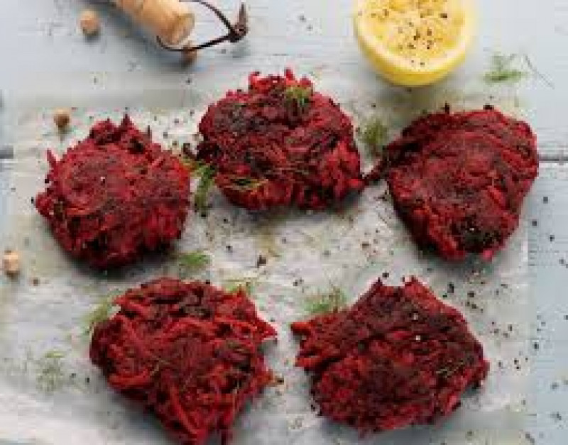 beetroot fritters