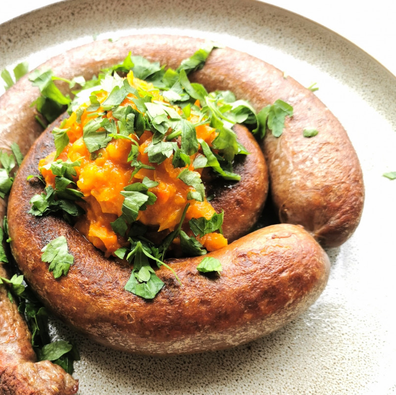 boerewors with vegetable relish