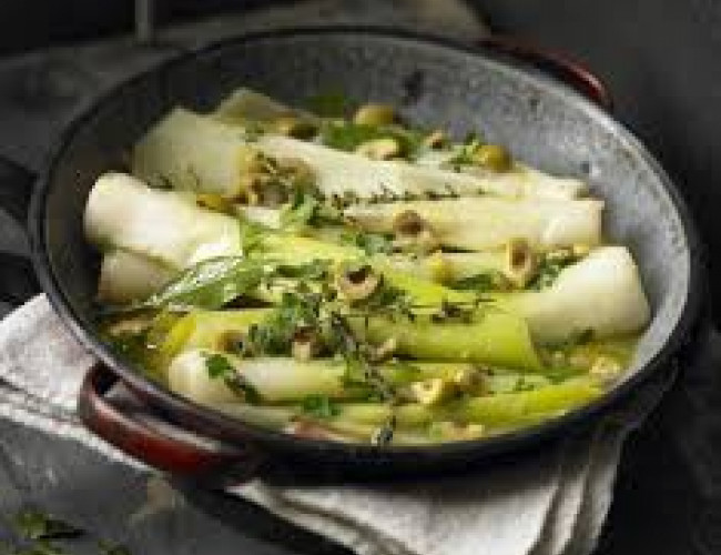 braised leeks