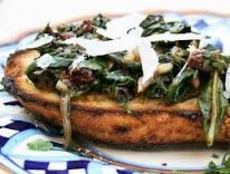 bruschetta w silverbeet