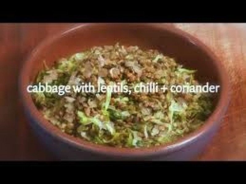 cabbage with lentils