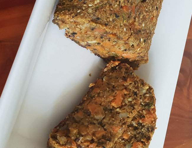 carrot nut roast loaf