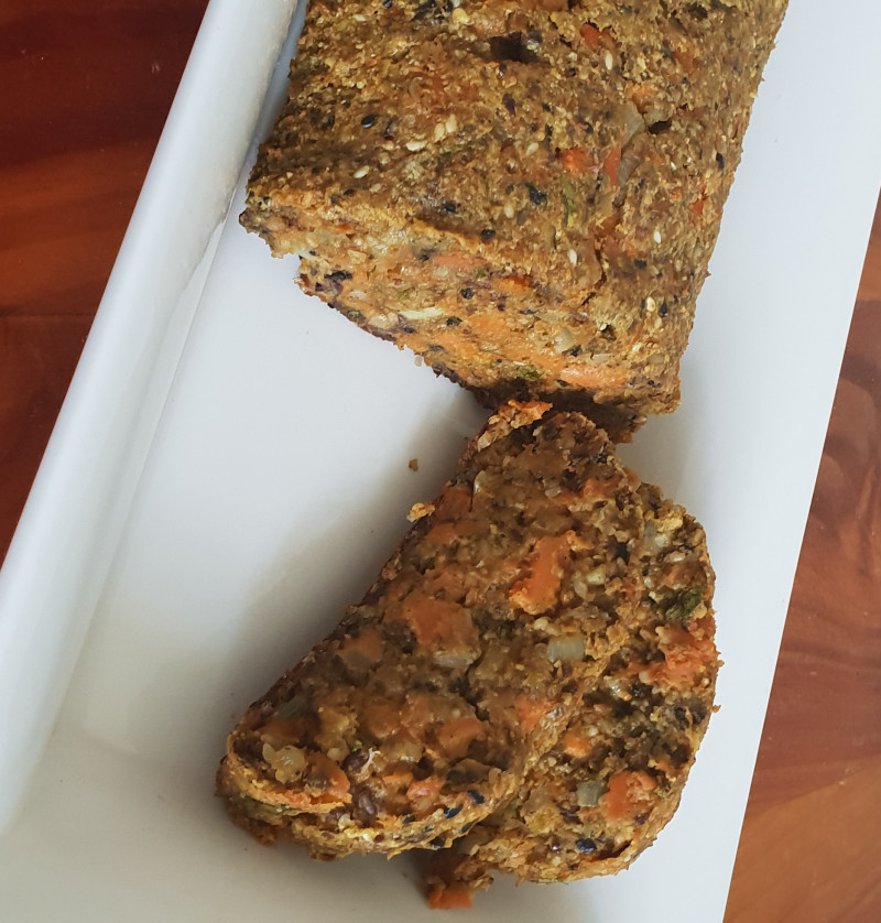 carrot nut roast loaf