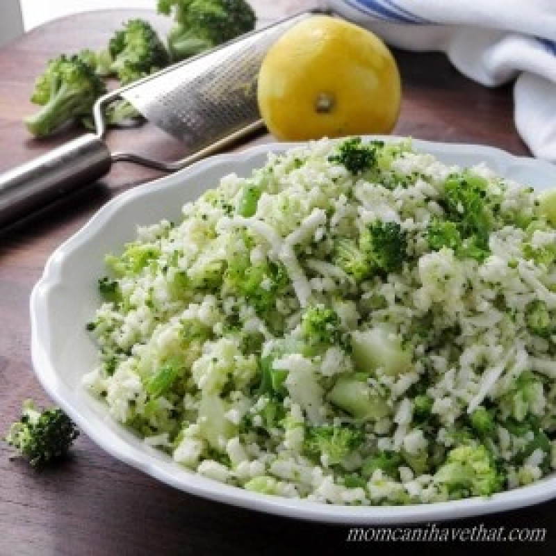 cauliflower broccoli rice salad