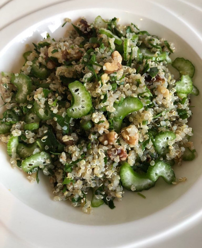 celery and za atar quinoa salad