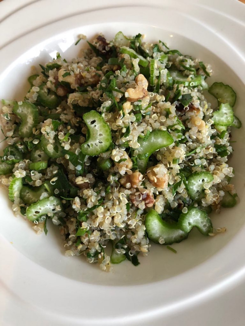 celery and za atar quinoa salad