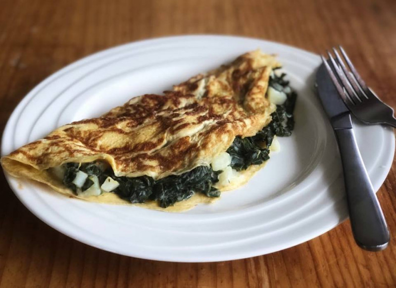 chard omelette