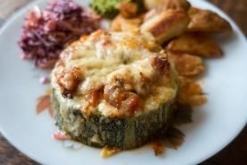 cheesy stuffed marrow rings