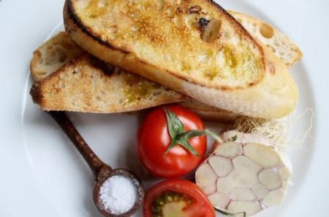 ciabatta with tomato and basil