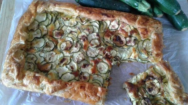 courgette and gruyere galette