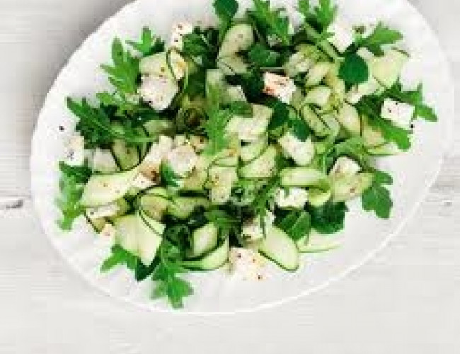 courgette and mint salad