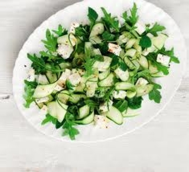 courgette and mint salad