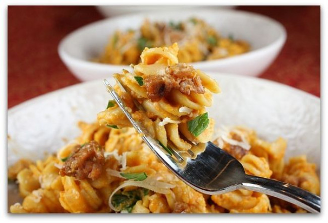 creamy pumpkin pasta 3