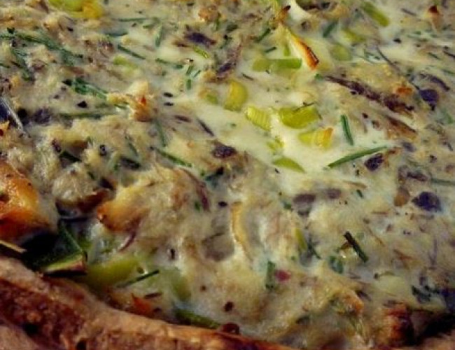 easy leek tart