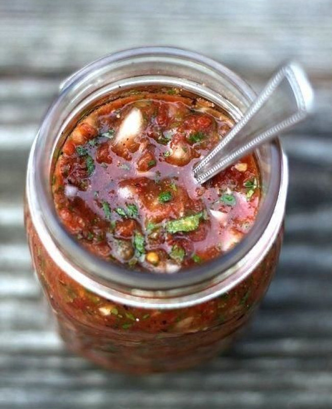 easy oven tomato salsa