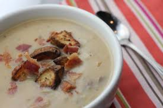 fennel soup w cheese toast