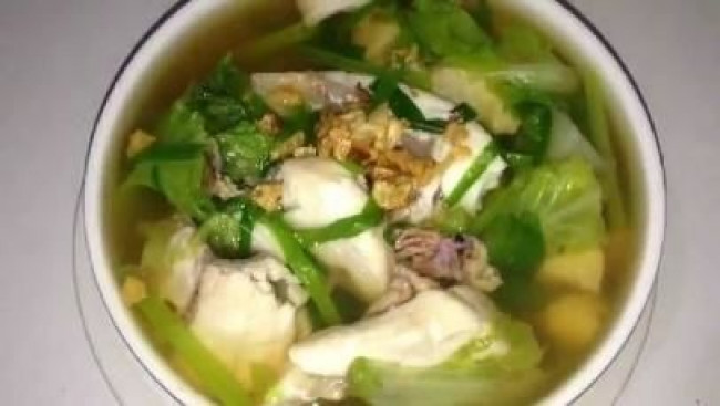 fish soup with chinese cabbage