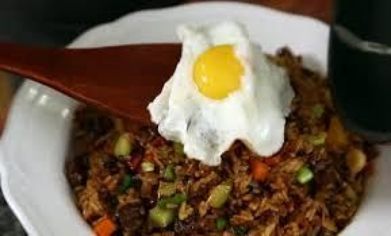 fried beef w egg