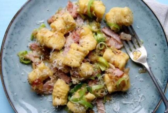 gnocchi w leeks