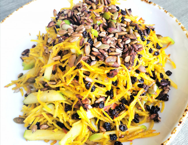 golden beetroot and green apple salad