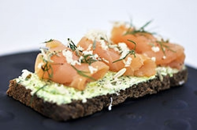 gravlax of salmon