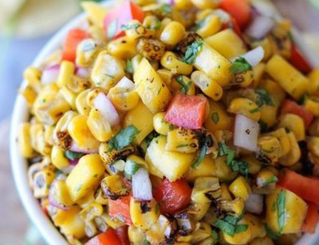 green bean and sweet corn salsa fresca