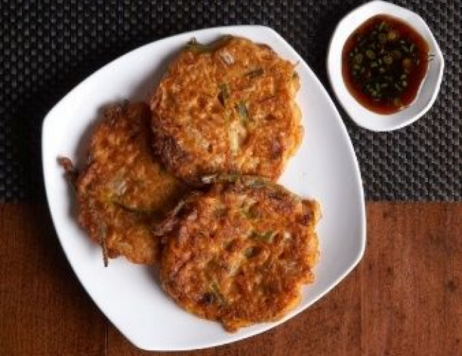 kimchi pancakes