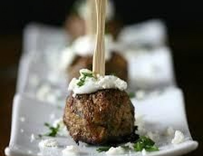 lamb and feta balls