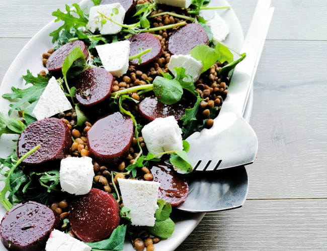 marinated beetroot goats feta