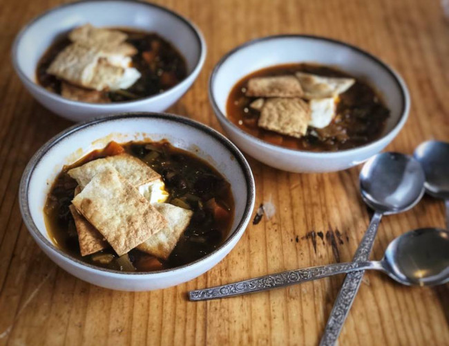 mexican bean and kale soup