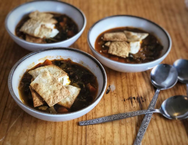 mexican bean and kale soup