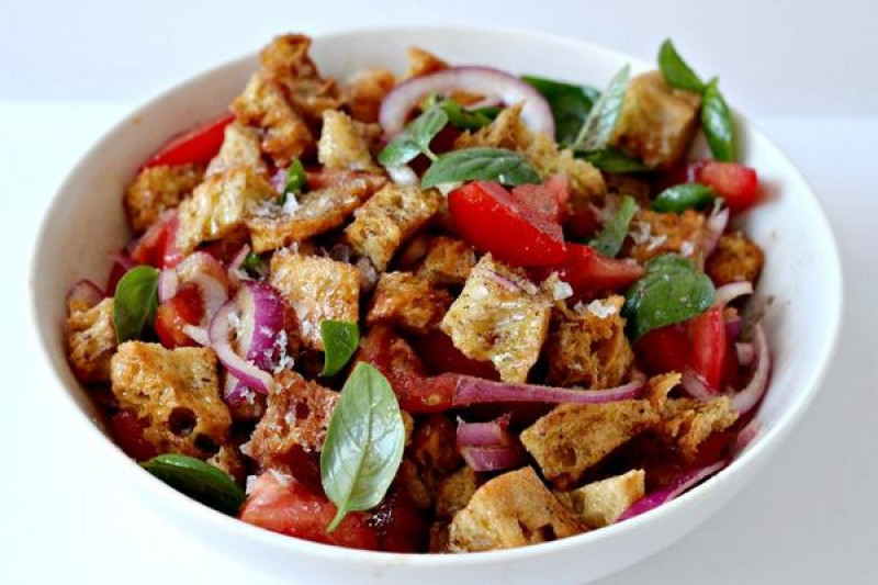 panzanella bread salad 4