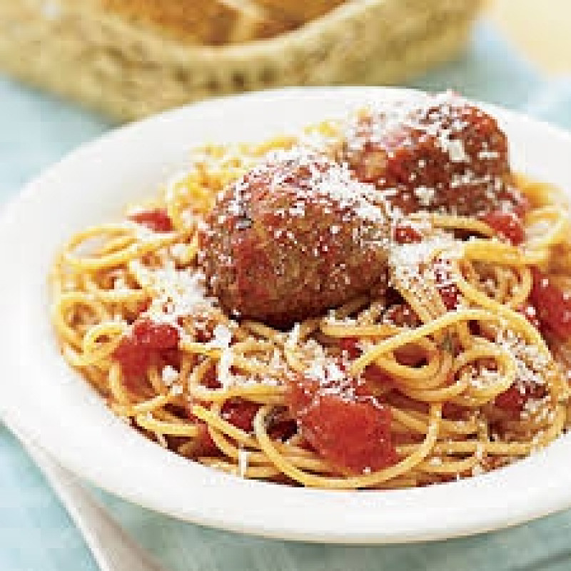 pasta w meatballs