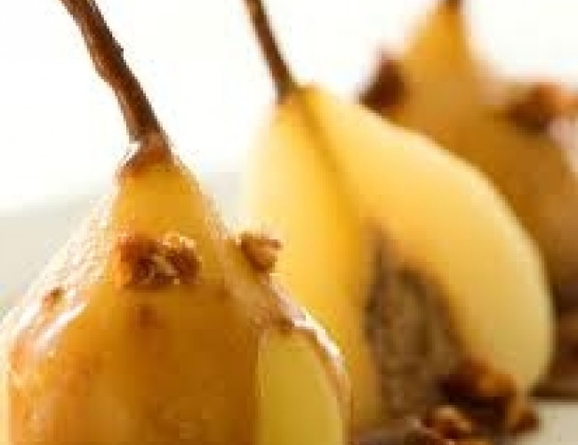 pears poached