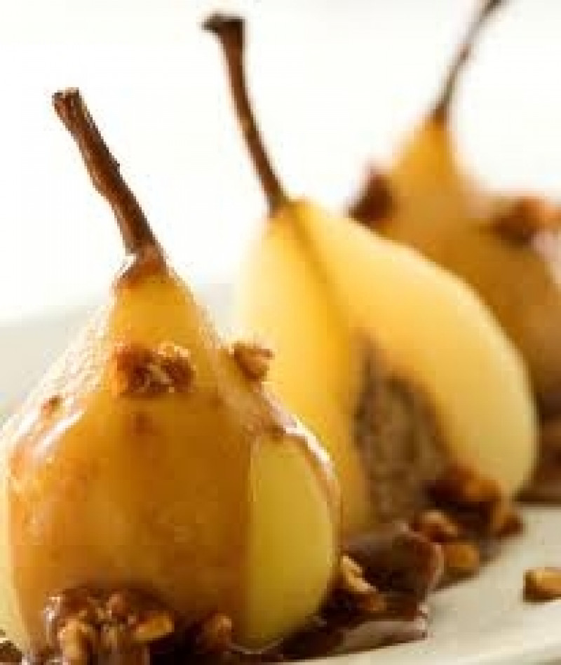 pears poached