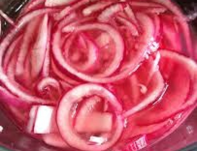 pickled red onions