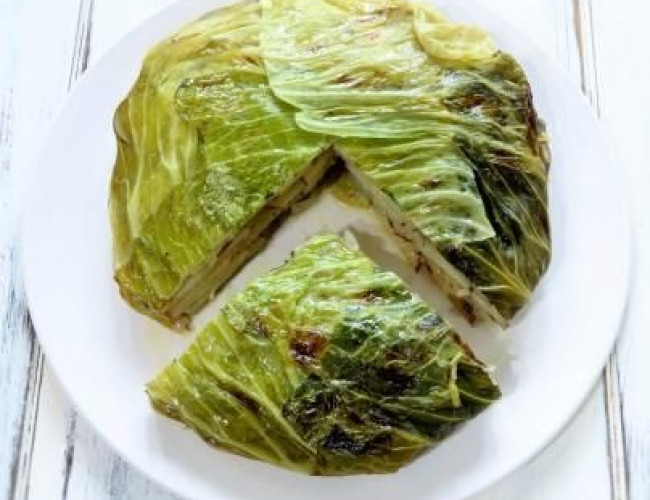 plated cabbage