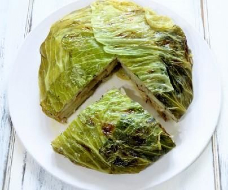 plated cabbage