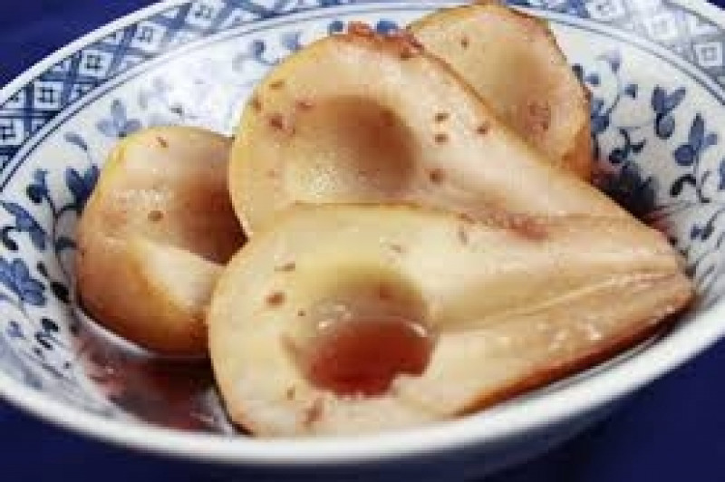 poached pears